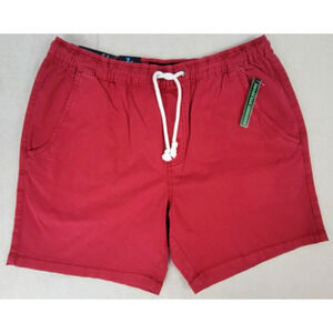 IRON CLOTHING CO Pull On Stretch Shorts Men's Size Large Tomato Red New With Tag